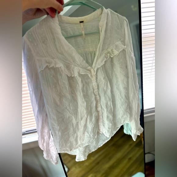 Free People So Fine Butterfly Floral Tunic Top - Picture 2 of 4